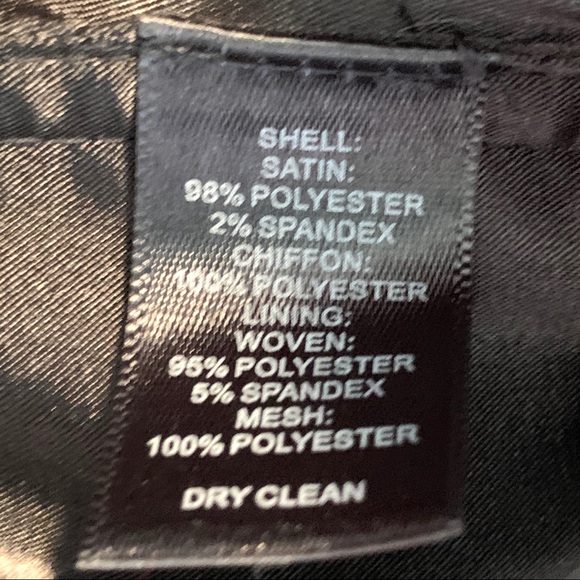 WHBM Black Strapless Satin Blend Midi Dress—SZ. 2 - Picture 9 of 9